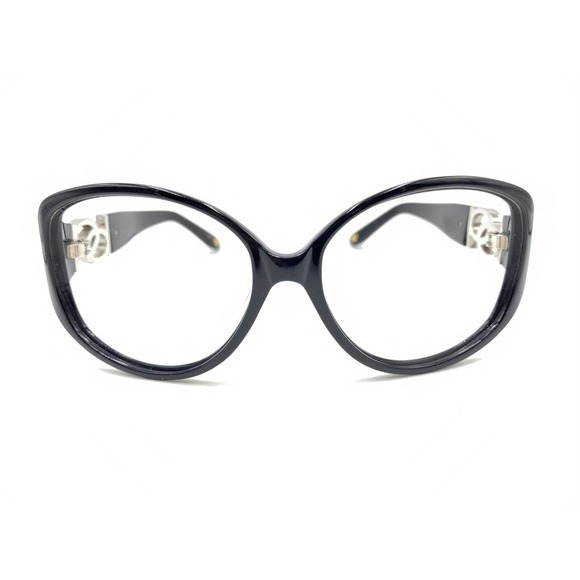 BB Black Silver Butterfly Oval Sunglasses Frames Designer Fashion Women Men - Picture 6 of 12